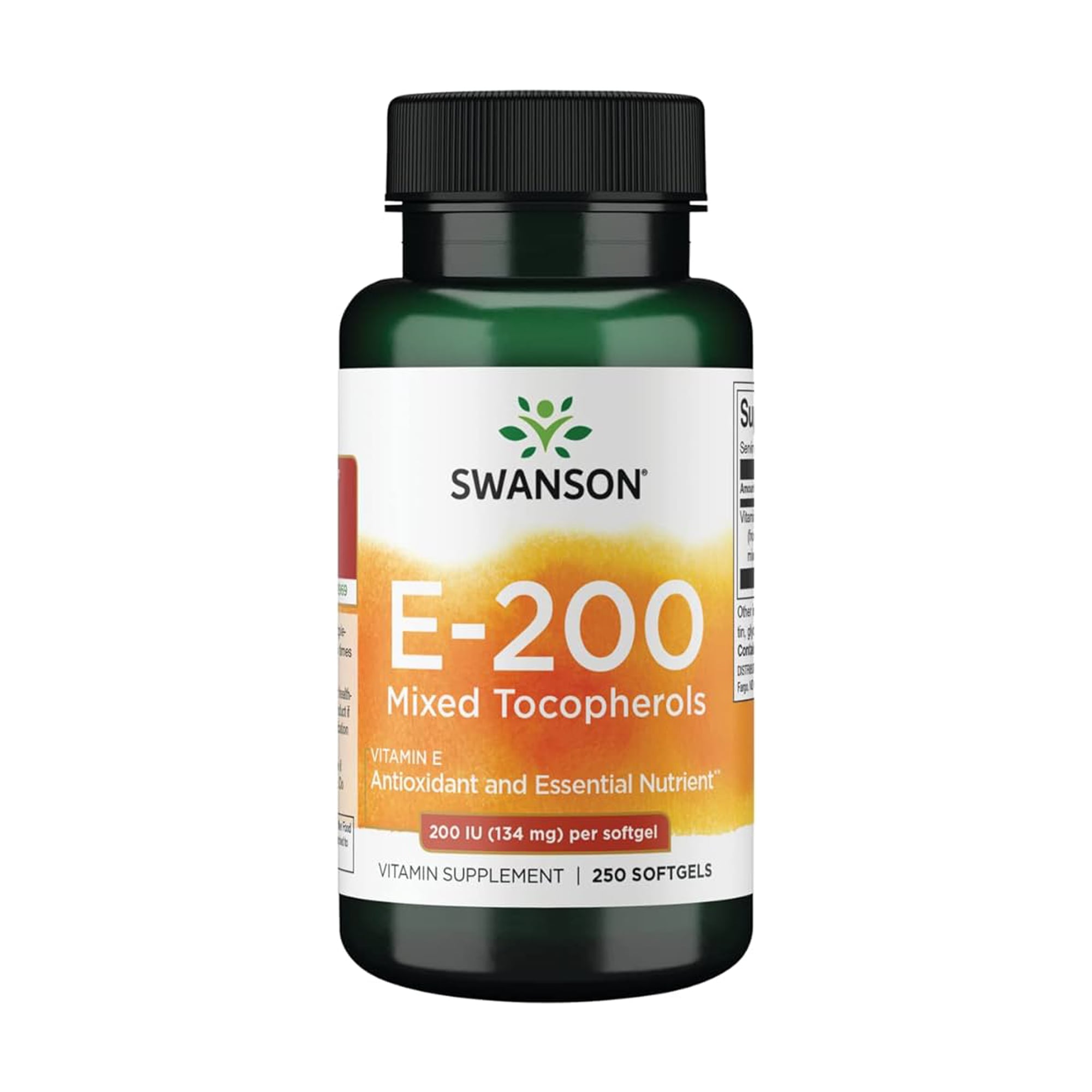 Уцінка! Вітамін E Swanson Vitamin E Mixed Tocopherols 200 МО, 250 гелевих капсул